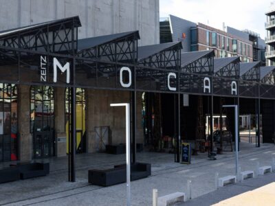 The entrance of the Zeitz Mocaa.